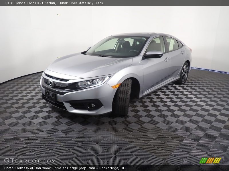 Lunar Silver Metallic / Black 2018 Honda Civic EX-T Sedan