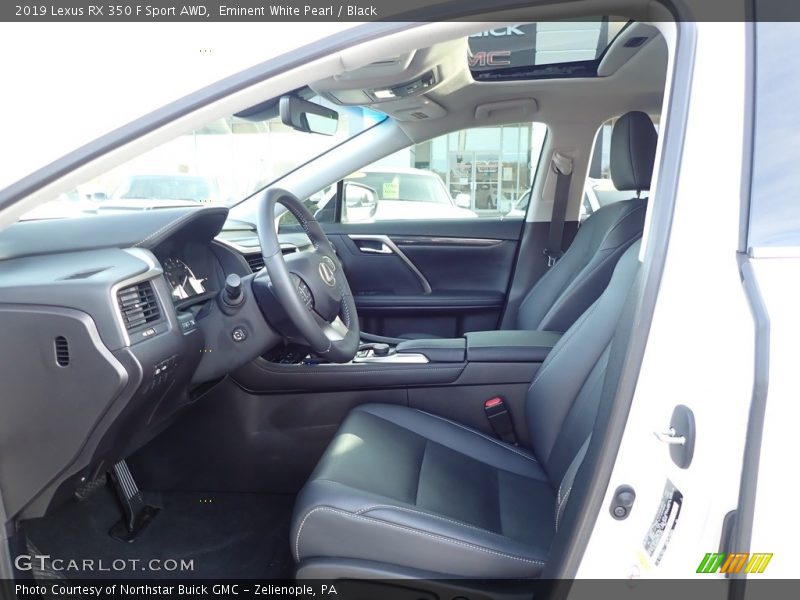 Eminent White Pearl / Black 2019 Lexus RX 350 F Sport AWD