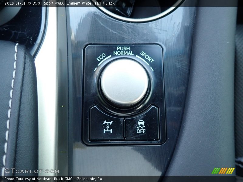 Eminent White Pearl / Black 2019 Lexus RX 350 F Sport AWD