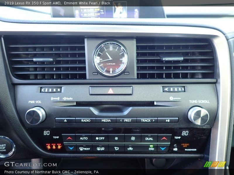 Eminent White Pearl / Black 2019 Lexus RX 350 F Sport AWD