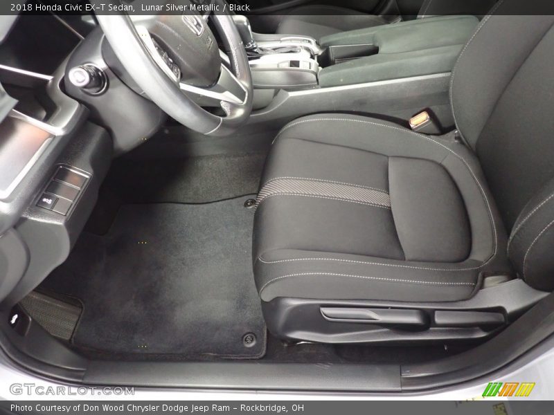 Lunar Silver Metallic / Black 2018 Honda Civic EX-T Sedan