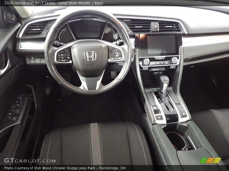 Lunar Silver Metallic / Black 2018 Honda Civic EX-T Sedan