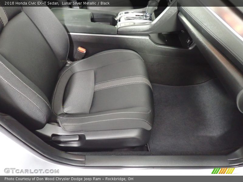 Lunar Silver Metallic / Black 2018 Honda Civic EX-T Sedan