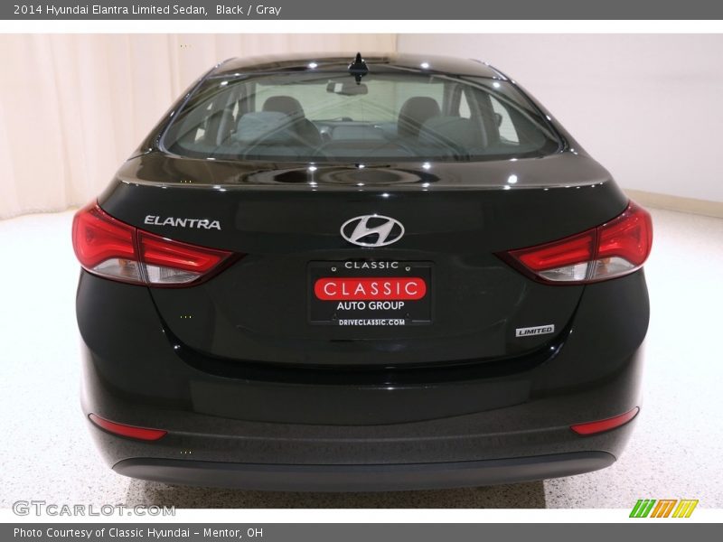 Black / Gray 2014 Hyundai Elantra Limited Sedan