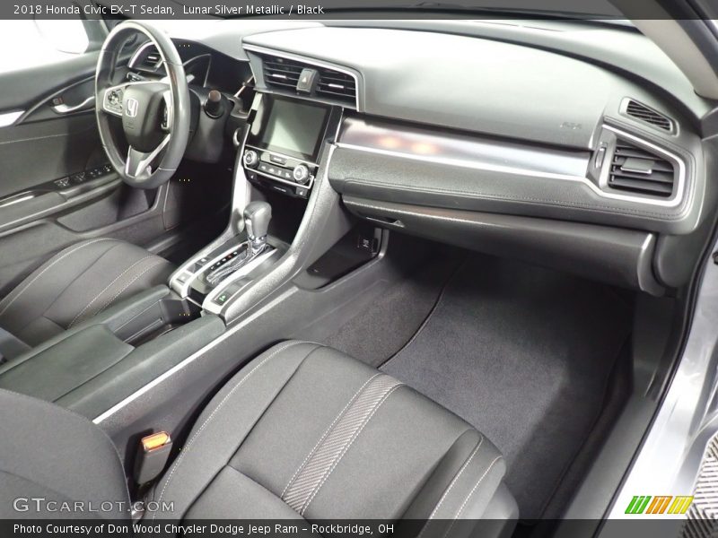 Lunar Silver Metallic / Black 2018 Honda Civic EX-T Sedan