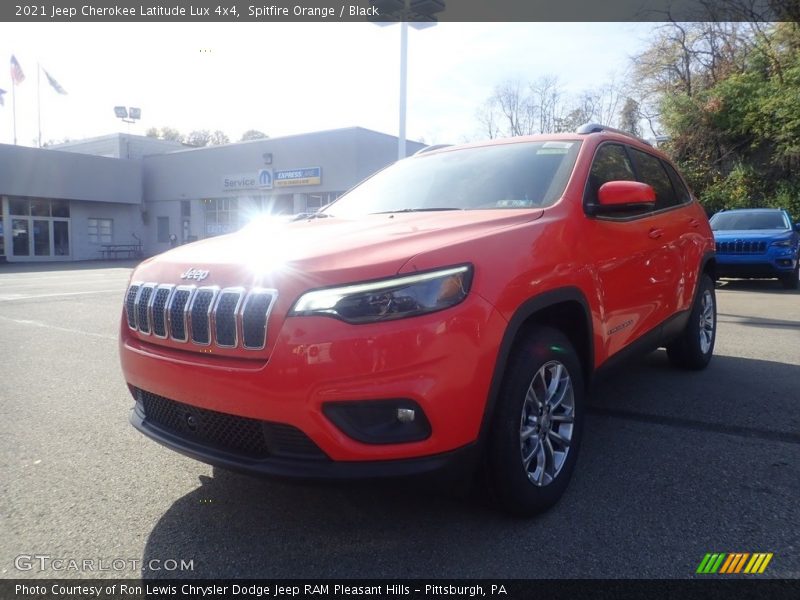 Spitfire Orange / Black 2021 Jeep Cherokee Latitude Lux 4x4