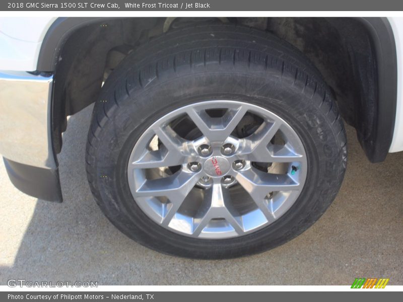 White Frost Tricoat / Jet Black 2018 GMC Sierra 1500 SLT Crew Cab