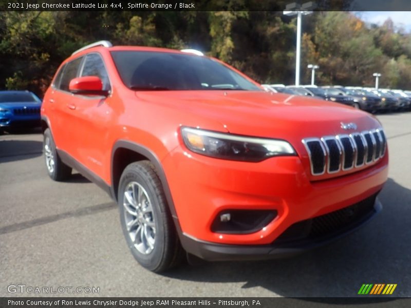 Spitfire Orange / Black 2021 Jeep Cherokee Latitude Lux 4x4