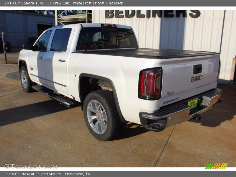 White Frost Tricoat / Jet Black 2018 GMC Sierra 1500 SLT Crew Cab