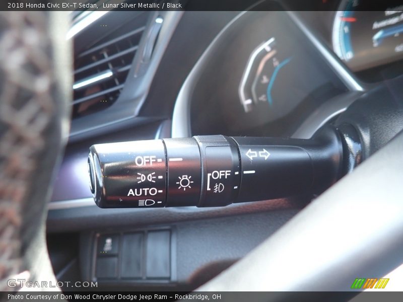 Lunar Silver Metallic / Black 2018 Honda Civic EX-T Sedan