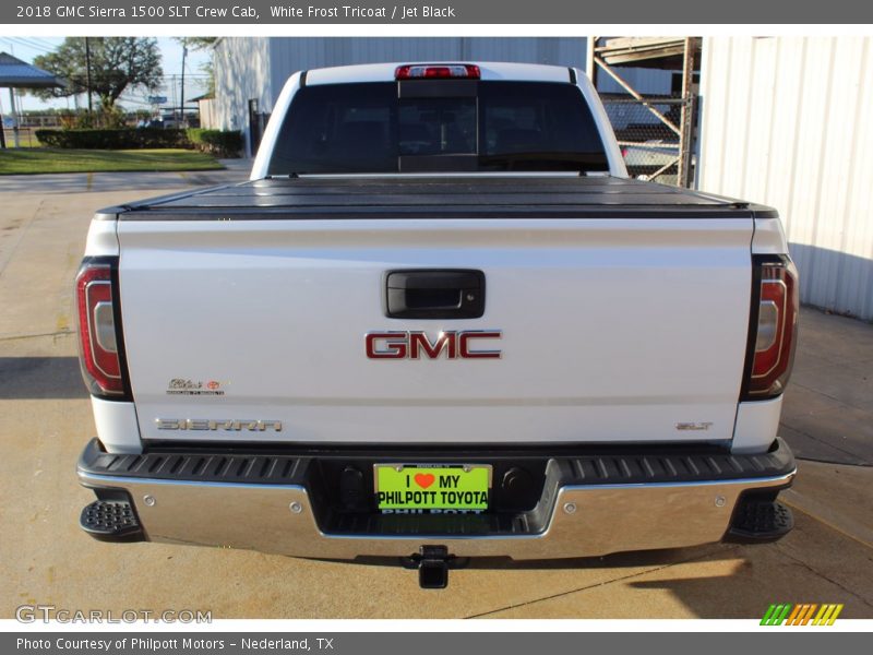 White Frost Tricoat / Jet Black 2018 GMC Sierra 1500 SLT Crew Cab