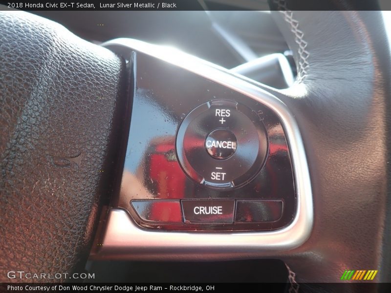 Lunar Silver Metallic / Black 2018 Honda Civic EX-T Sedan