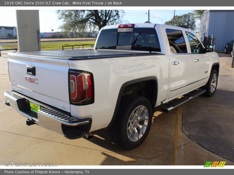 White Frost Tricoat / Jet Black 2018 GMC Sierra 1500 SLT Crew Cab