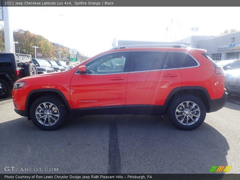 Spitfire Orange / Black 2021 Jeep Cherokee Latitude Lux 4x4