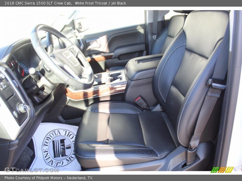 White Frost Tricoat / Jet Black 2018 GMC Sierra 1500 SLT Crew Cab