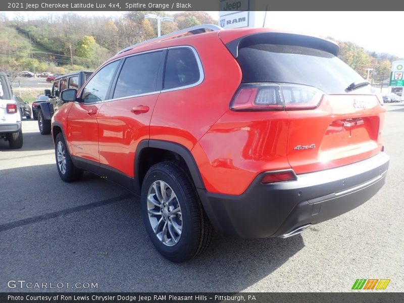 Spitfire Orange / Black 2021 Jeep Cherokee Latitude Lux 4x4