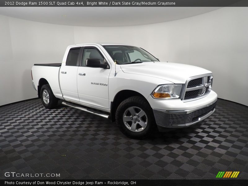 Bright White / Dark Slate Gray/Medium Graystone 2012 Dodge Ram 1500 SLT Quad Cab 4x4