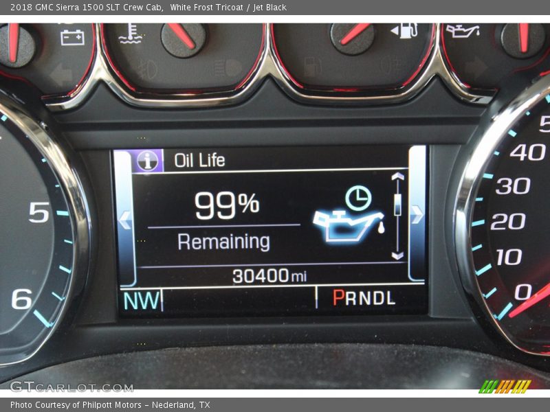 White Frost Tricoat / Jet Black 2018 GMC Sierra 1500 SLT Crew Cab