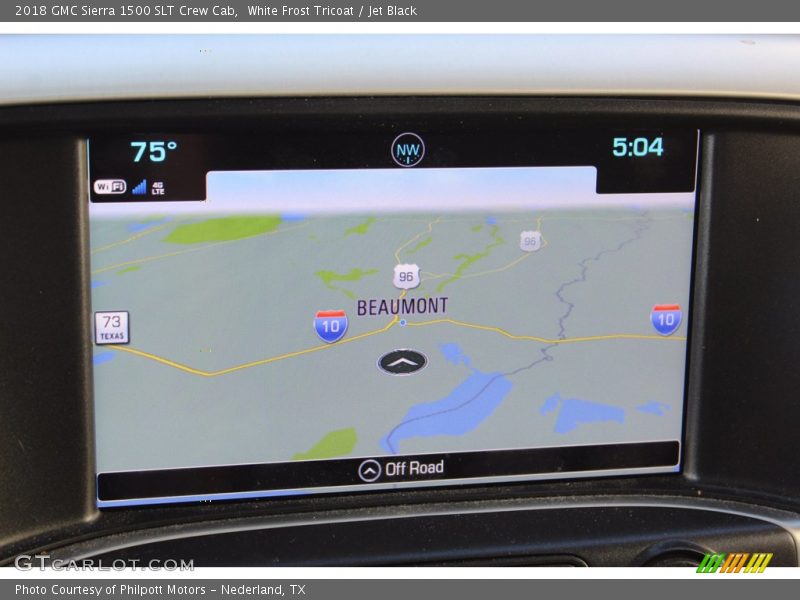 Navigation of 2018 Sierra 1500 SLT Crew Cab