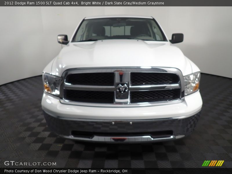 Bright White / Dark Slate Gray/Medium Graystone 2012 Dodge Ram 1500 SLT Quad Cab 4x4