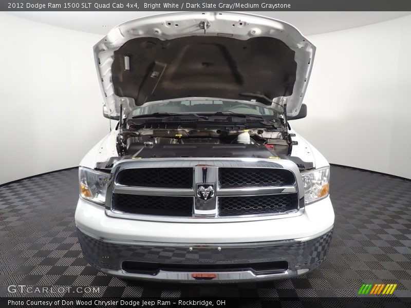 Bright White / Dark Slate Gray/Medium Graystone 2012 Dodge Ram 1500 SLT Quad Cab 4x4