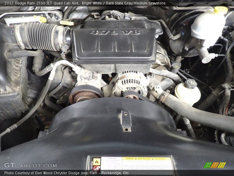 Bright White / Dark Slate Gray/Medium Graystone 2012 Dodge Ram 1500 SLT Quad Cab 4x4