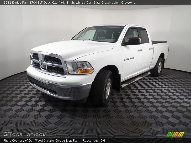 Bright White / Dark Slate Gray/Medium Graystone 2012 Dodge Ram 1500 SLT Quad Cab 4x4