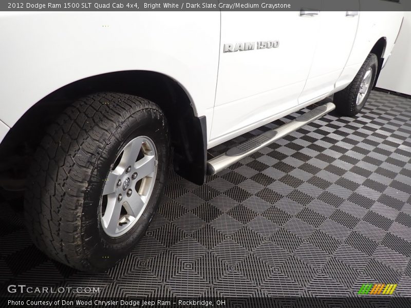 Bright White / Dark Slate Gray/Medium Graystone 2012 Dodge Ram 1500 SLT Quad Cab 4x4