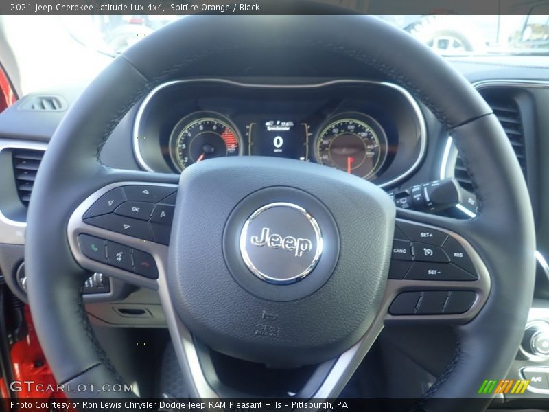 Spitfire Orange / Black 2021 Jeep Cherokee Latitude Lux 4x4