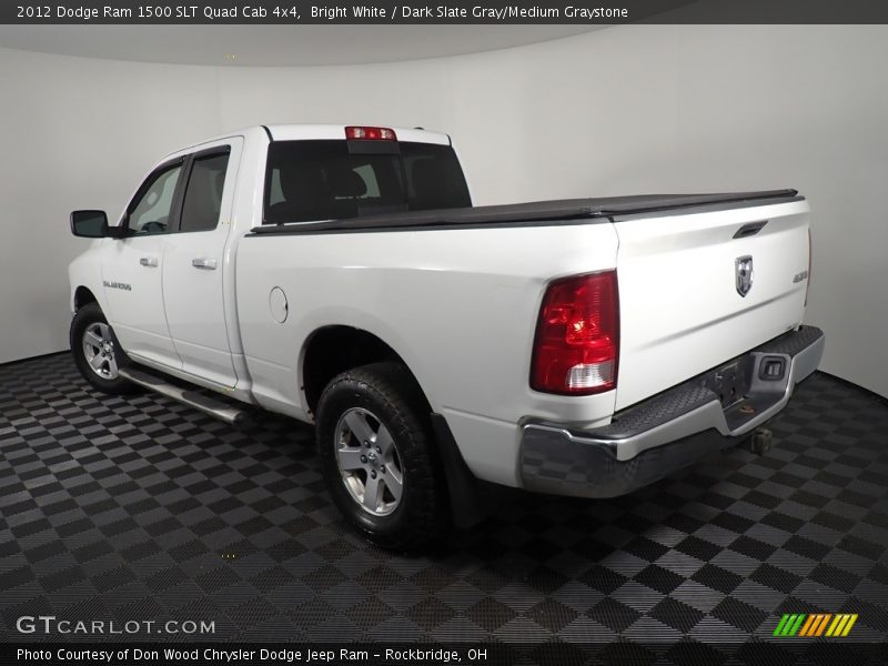 Bright White / Dark Slate Gray/Medium Graystone 2012 Dodge Ram 1500 SLT Quad Cab 4x4