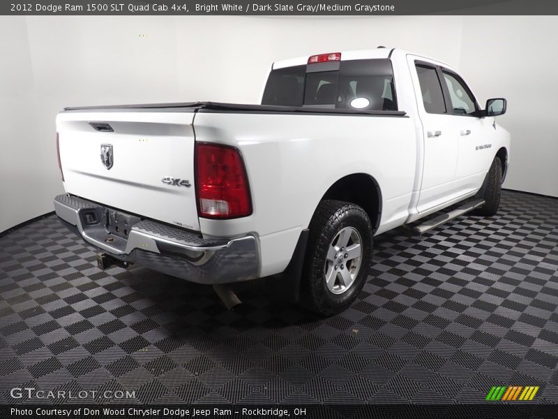 Bright White / Dark Slate Gray/Medium Graystone 2012 Dodge Ram 1500 SLT Quad Cab 4x4