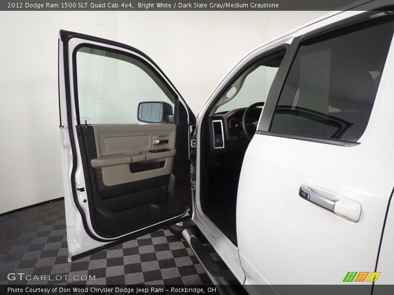 Bright White / Dark Slate Gray/Medium Graystone 2012 Dodge Ram 1500 SLT Quad Cab 4x4
