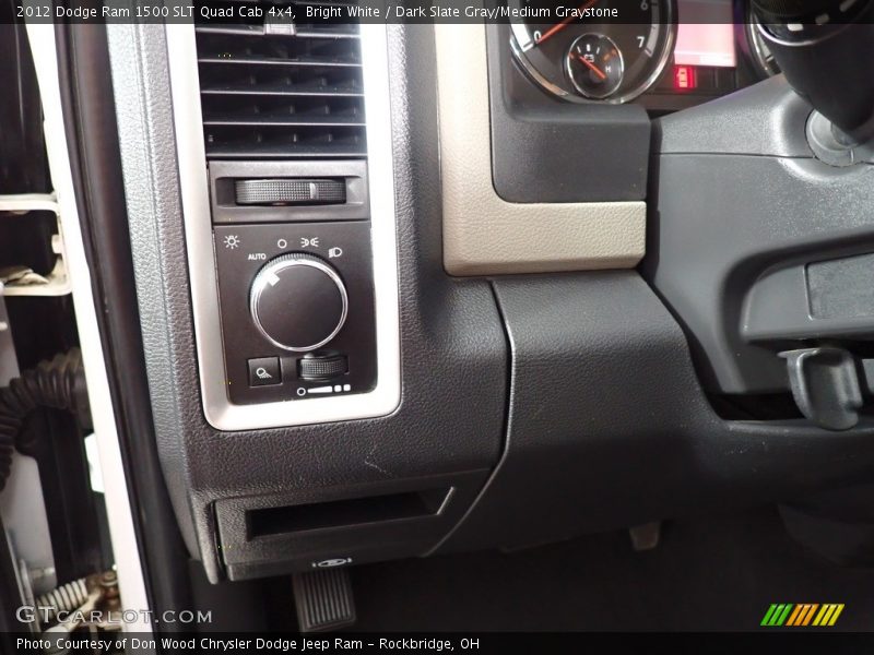 Bright White / Dark Slate Gray/Medium Graystone 2012 Dodge Ram 1500 SLT Quad Cab 4x4