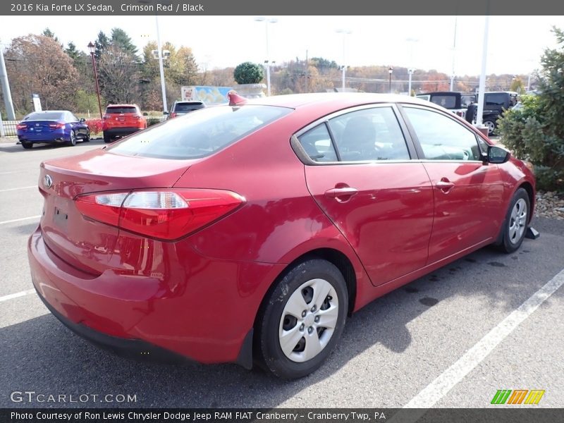 Crimson Red / Black 2016 Kia Forte LX Sedan