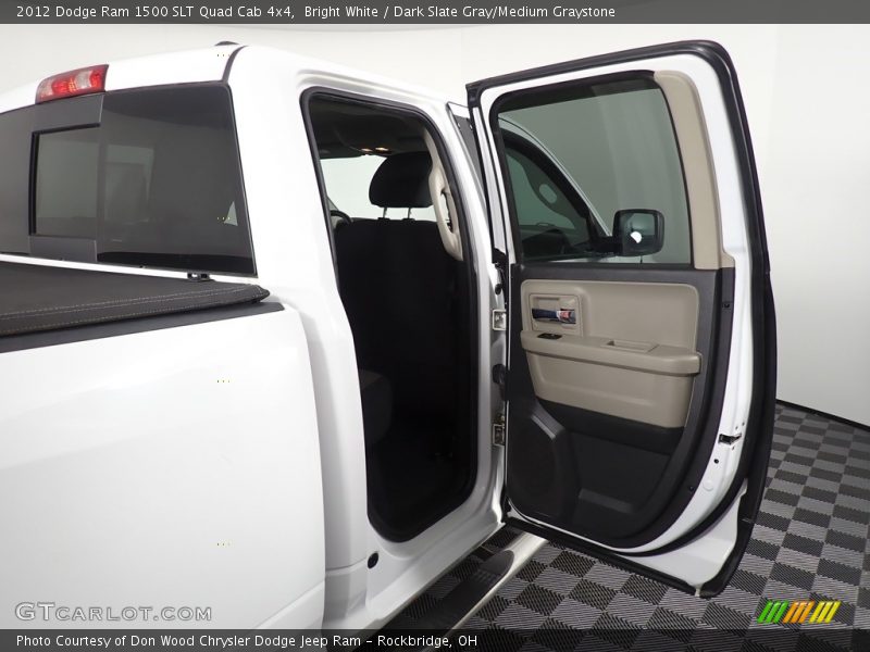 Bright White / Dark Slate Gray/Medium Graystone 2012 Dodge Ram 1500 SLT Quad Cab 4x4