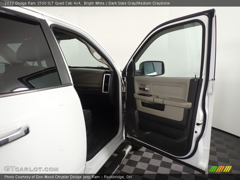 Bright White / Dark Slate Gray/Medium Graystone 2012 Dodge Ram 1500 SLT Quad Cab 4x4