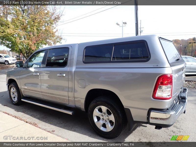 Billett Silver Metallic / Black/Diesel Gray 2019 Ram 1500 Big Horn Crew Cab 4x4