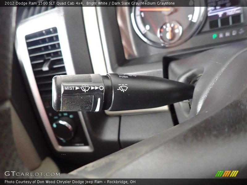 Bright White / Dark Slate Gray/Medium Graystone 2012 Dodge Ram 1500 SLT Quad Cab 4x4