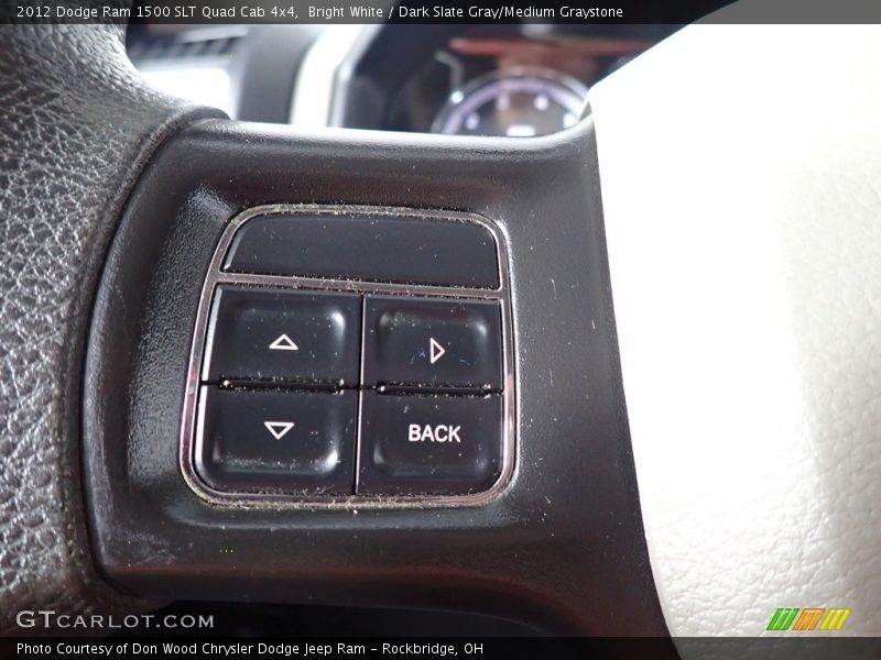 Bright White / Dark Slate Gray/Medium Graystone 2012 Dodge Ram 1500 SLT Quad Cab 4x4