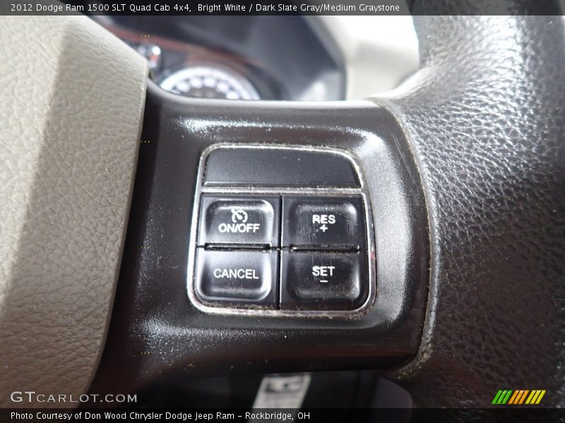 Bright White / Dark Slate Gray/Medium Graystone 2012 Dodge Ram 1500 SLT Quad Cab 4x4