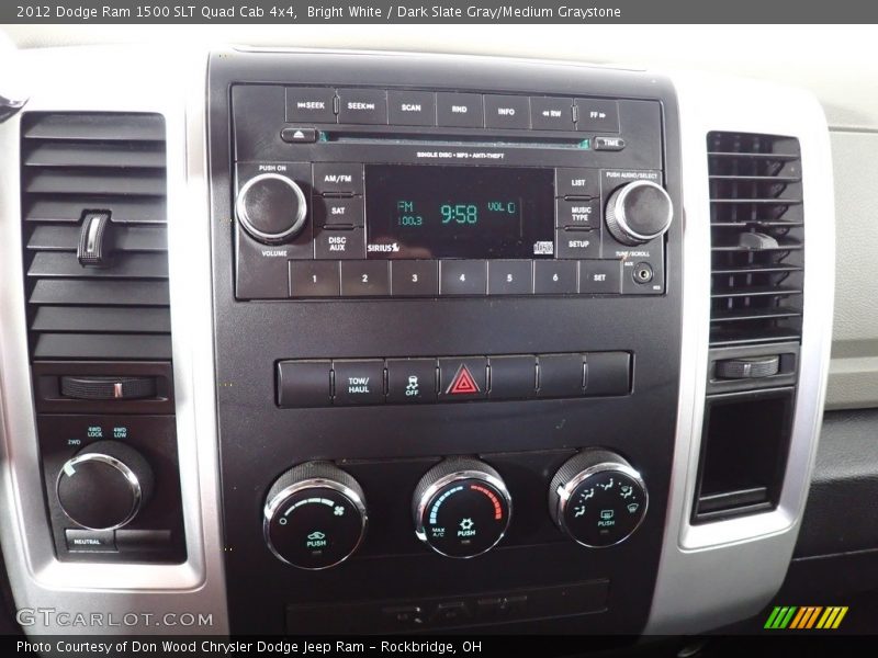 Bright White / Dark Slate Gray/Medium Graystone 2012 Dodge Ram 1500 SLT Quad Cab 4x4