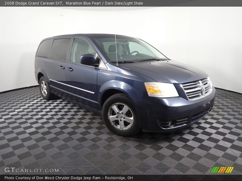 Marathon Blue Pearl / Dark Slate/Light Shale 2008 Dodge Grand Caravan SXT
