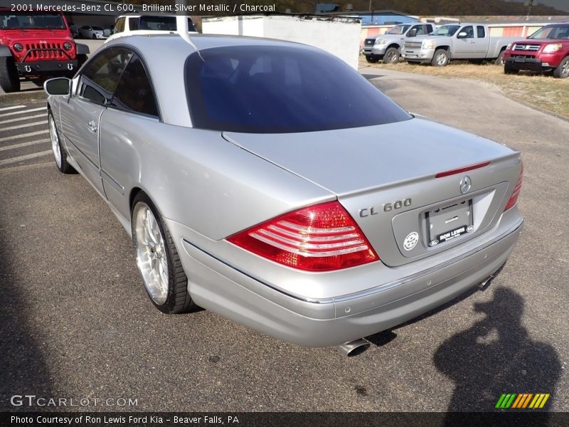 Brilliant Silver Metallic / Charcoal 2001 Mercedes-Benz CL 600