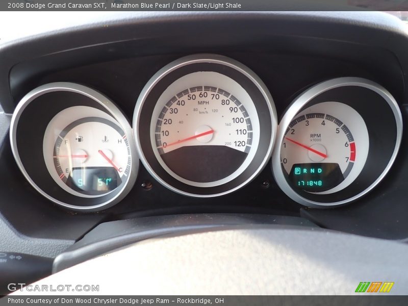 Marathon Blue Pearl / Dark Slate/Light Shale 2008 Dodge Grand Caravan SXT
