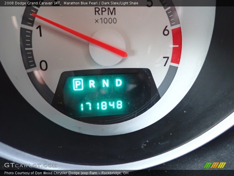 Marathon Blue Pearl / Dark Slate/Light Shale 2008 Dodge Grand Caravan SXT