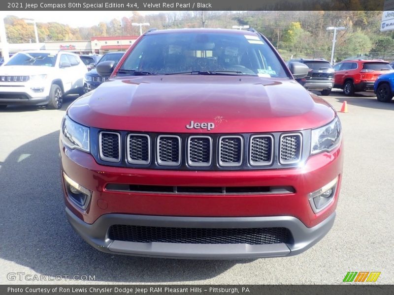 Velvet Red Pearl / Black 2021 Jeep Compass 80th Special Edition 4x4