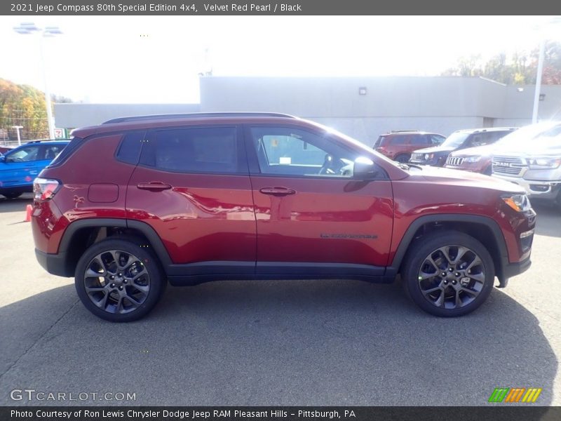 Velvet Red Pearl / Black 2021 Jeep Compass 80th Special Edition 4x4