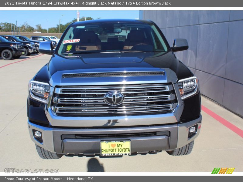 Midnight Black Metallic / 1794 Edition Brown/Black 2021 Toyota Tundra 1794 CrewMax 4x4