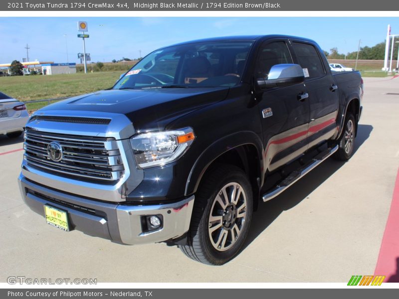 Midnight Black Metallic / 1794 Edition Brown/Black 2021 Toyota Tundra 1794 CrewMax 4x4