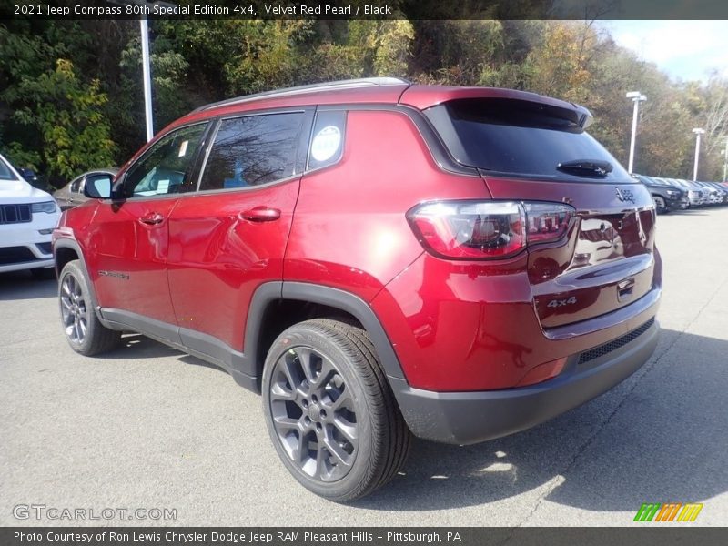 Velvet Red Pearl / Black 2021 Jeep Compass 80th Special Edition 4x4